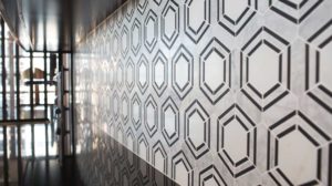 stunning-geometric-splashback-tiles-office-kitchen-logos-property-sydney
